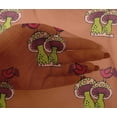 thumbnail image 4 of oneOone Viscose Chiffon Fabric Bird & Mushroom Block Decor Fabric Printed BTY 42 Inch Wide, 4 of 4