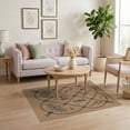 thumbnail image 3 of ODIKA 4'x6' Tan Nautical Catch Todays Black Washable Area Rug Intricate Marine Life Motifs With Rope Design Ornamental Pet Friendly, Non-Shedding for Bedroom, Reading Nook, 3 of 7