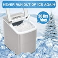 thumbnail image 5 of Electactic Ice Maker Machine for Countertop, 26Lbs/24H Portable Electric Ice Makers, Compact Ice Cube Maker with Ice Scoop and Basket 9 Cubes Ready in 6-8 Minutes,Ice Making Machine for Home, 5 of 12