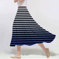 thumbnail image 2 of ameIAEA Women A-Line High Waist Midi Skirt Color Block Ruffle Flowy Skirts 2024 Fall Trendy Skirt, 2 of 6