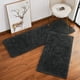 thumbnail image 3 of Alfombra Chicrug 61 x 122 cm, felpa suave, antideslizante, color gris oscuro, 3 of 7