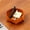 Orange, variant on Meggemo Faux Leather Storage Tray 4.92x1.77in Foldable Multipurpose Organizer Box Desk Vanity Entryway Home Use