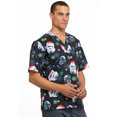 thumbnail image 3 of Tooniforms Men Scrubs Top, V-Neck, Plus Size, TF606, 5XL, Merry Sithmas, 3 of 7