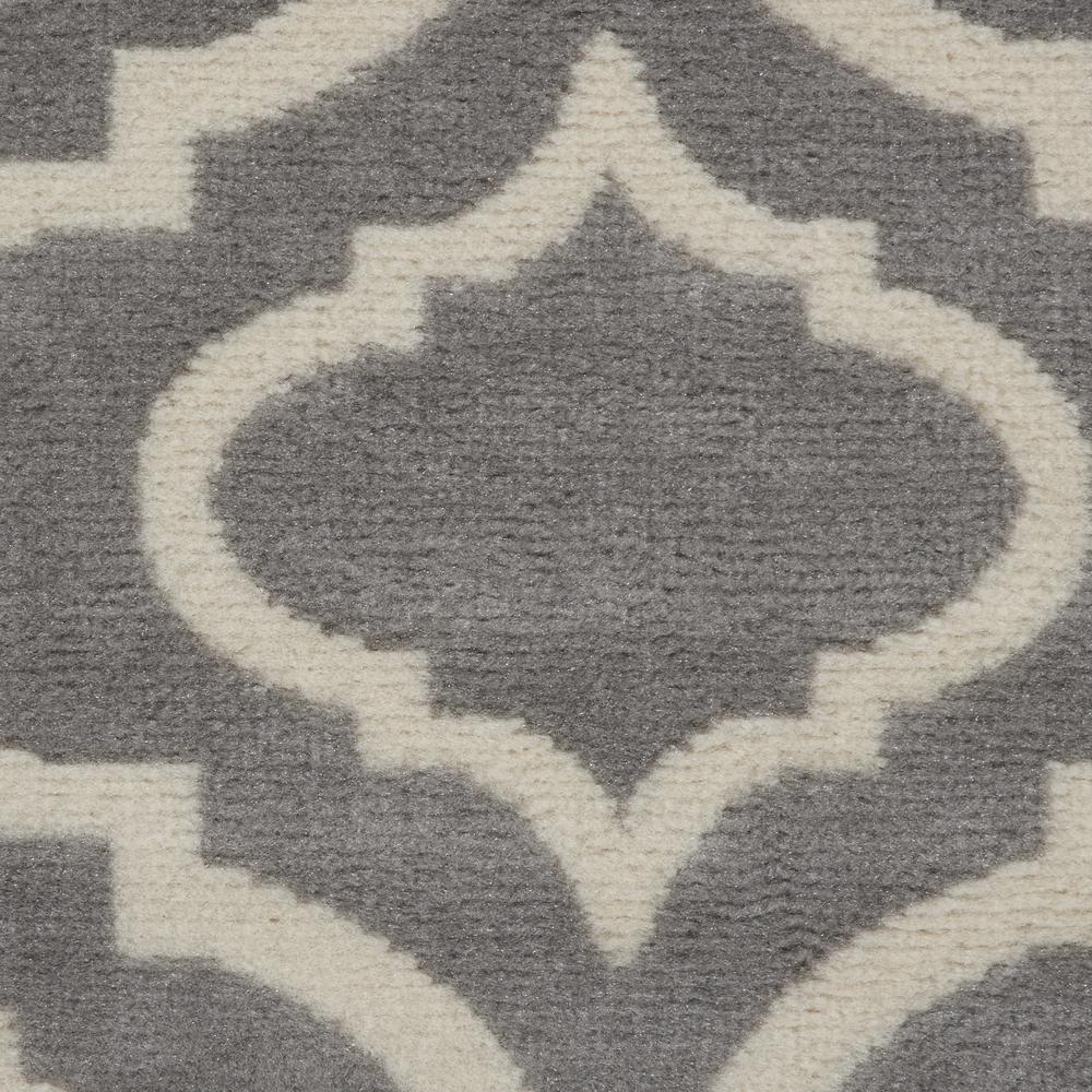 Nourison Jubilant Trellis Grey 2'3" x 7'3" Area Rug, (2x7)