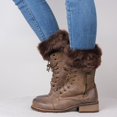 thumbnail image 4 of 2 pares de botas de punto de piel mullida de invierno, calentador de piernas para mujer, negro Jinwen calentador de piernas de punto para mujer, 4 of 8