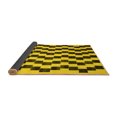 thumbnail image 2 of Ahgly Company Indoor Square Abstract Yellow Contemporary Area Rugs, 7' Square, 2 of 4