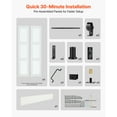thumbnail image 5 of KFFKFF Bifold Barn Door, 36" x 84", Frosted Glass Door with Header Board and Hardware Kit, Space-Efficient Design, Pre-Assembled Panels, Durable & Quiet, White, 5 of 9