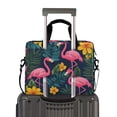 thumbnail image 2 of FORMRS 16" Laptop Bag Carrying Sleeve Case with Handle Travel Shoulder Briefcase, Yellow Floral Flamingo, 2 of 8