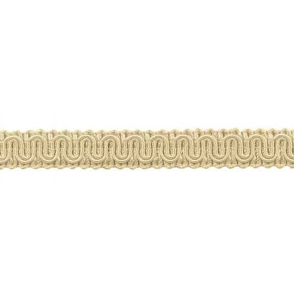 5/8" (1.5cm) Basic Solid Collection Scroll Gimp Braid Trim # 0058SG,, Cream Ivory #A2 (Ivory / Cream) Sold By The Yard (36"/3 ft/0.9m)