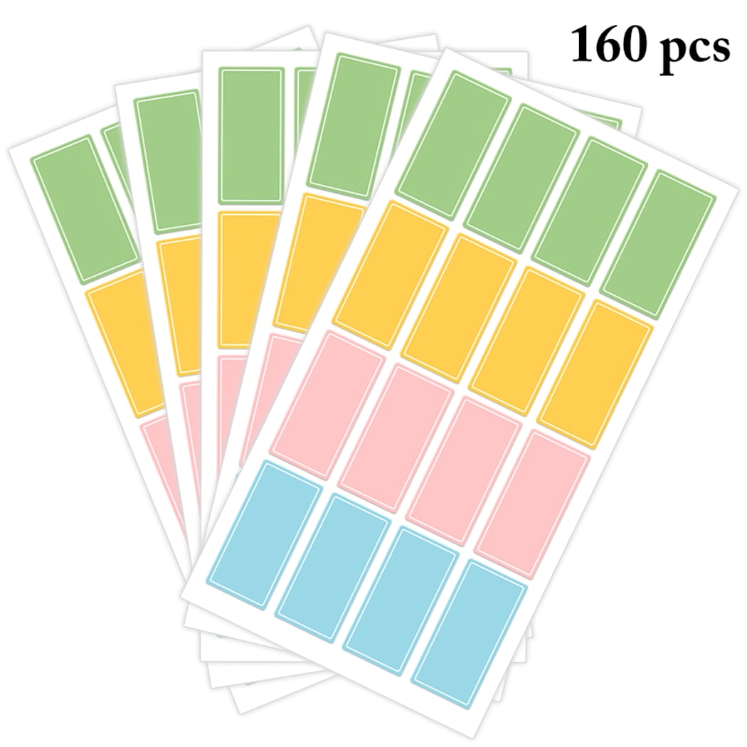 Label Stickers Waterproof 10 Sheet SelfAdhesive Name Tag Stickers Seal