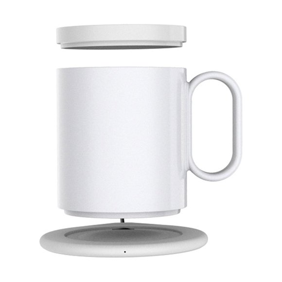 Amdohai USB Mug Warmer with Wireless Charger 2 in 1, Coffee Mug Warmer for Office Home, Beverage Mug Constant Temperature Coffee Cup Warmer for Desk