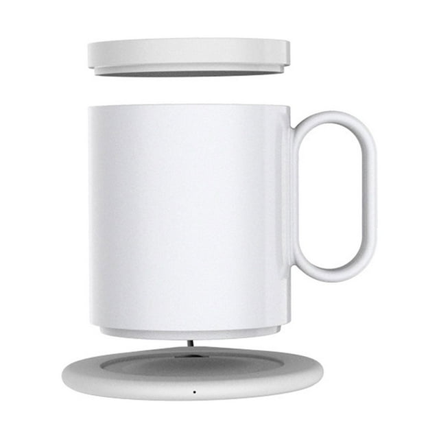Amdohai USB Mug Warmer with Wireless Charger 2 in 1, Coffee Mug Warmer for Office Home, Beverage Mug Constant Temperature Coffee Cup Warmer for Desk
