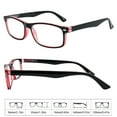 thumbnail image 2 of 4 Pack Mens Womens Readers Rectangular Spring Hinges Reading Glasses +1.0~+3.5, 2 of 2