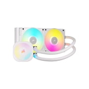 CORSAIR iCUE LINK TITAN 240 RX RGB Liquid CPU Cooler - White - RX120 RGB Fans - Fits Intel LGA 1851/1700, AMD AM5/AM4 - iCUE LINK System Hub Included