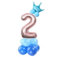 thumbnail image 1 of Billuyoard 32 pulgadas 1 2 3 4 5 6 7 8 9 de dígitos de oro rosa globos de papel de aluminio boda cumpleaños Baby Shower fiesta decoración Kits de decoración para fiestas azul Número 2 Billuyoard HA002851-13, 1 of 1