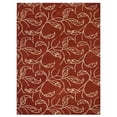 thumbnail image 3 of Rugsotic Carpets Hand Tufted Wool Eco-Friendly Area Rugs - 9'x12', Rectangle, Red Beige, Modern Contemporary Design, High Pile Handmade Anti Skid Rugs for Living Room, Bed Room (K00726), 3 of 5