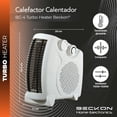 thumbnail image 4 of Calefactor Beckon TURBO HEATER compacto 750W 1500W recámara baño, 4 of 7