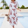 thumbnail image 3 of Lobster Long Sleeved Shirt Dress Woman clothing clothes for women Women's dress elegant dresses plus sizes, 3 of 6