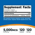 thumbnail image 5 of Nutricost Vitamin B12 (Methylcobalamin) 5000mcg, 120 Capsules - Vegetarian Caps, Non-GMO, Gluten Free B12 Supplement, 5 of 5