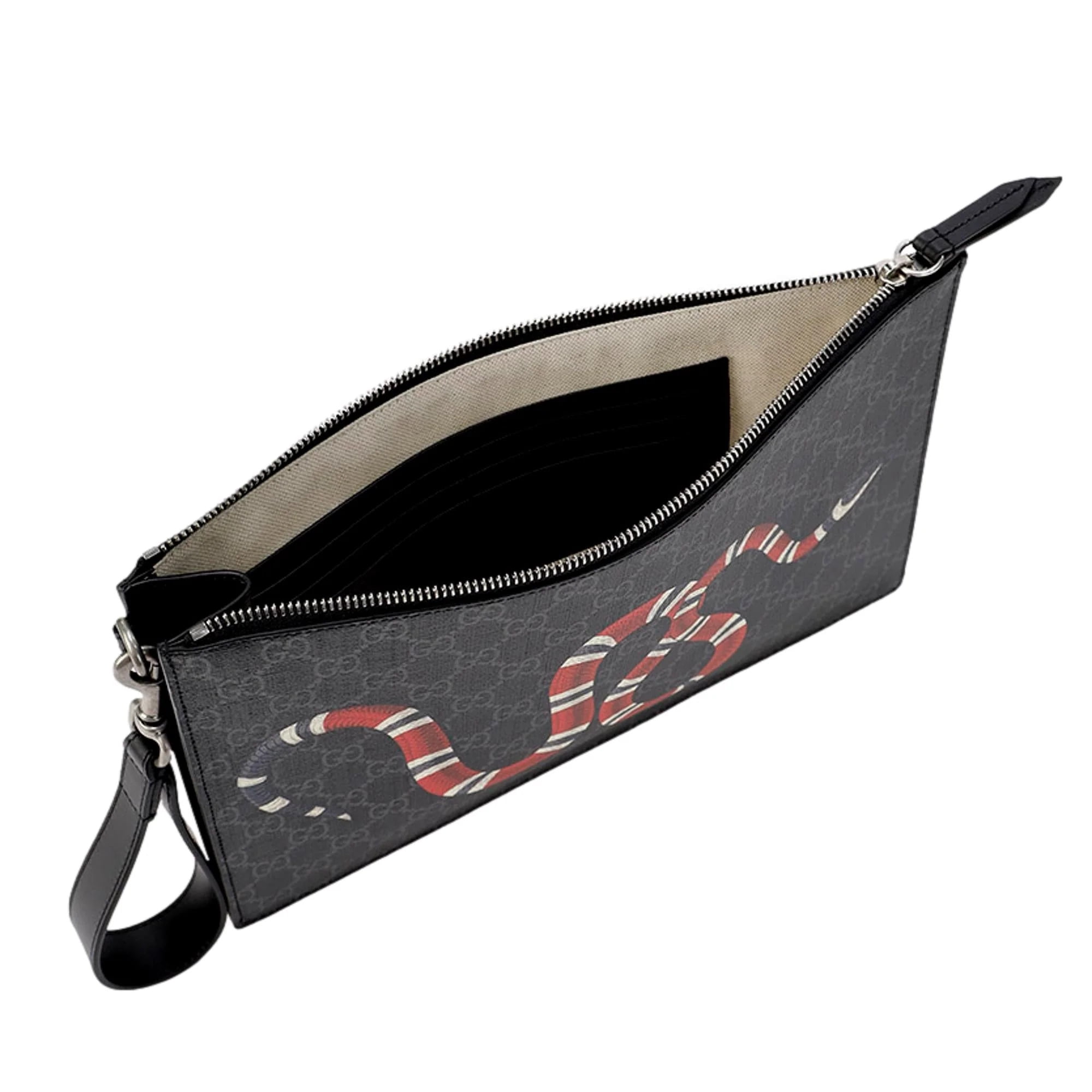 Gucci bestiary discount pouch with kingsnake