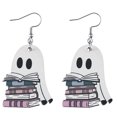 thumbnail image 1 of Pendientes Colgantes Lindos Y Divertidos Fantasma Halloween Ligera Gótico Doble Cara Fiesta Regalos, 1 of 9