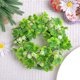 thumbnail image 4 of Uuiauoio Artificial Shamrock Candle Wreaths for Pillar Candles Center Green Easter Rings Wreaths for Table St. Patrick's Day Clover Candle Holder for Wedding Tabletop Kitchen Spring, 4 of 7
