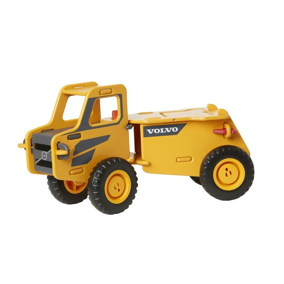 Moover Toys Wooden Foot-To-Floor Volvo Wooden Dump Truck