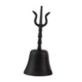 thumbnail image 1 of Campana de mango Campana de instrumento musical budista taoísta clásico de latón Negro Sharpla Campanilla, 1 of 8