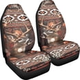 thumbnail image 3 of XYZCANDO Breathable Car Interior Decor Truck Auto Sedan, Easy Install Soft Car Seat Covers 2pc Polyester Deer Fall, 3 of 10