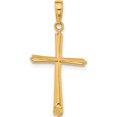 thumbnail image 4 of 14K Yellow Gold Cross Pendant (30 X 16) Made In Peru c4237, 4 of 6