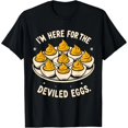 thumbnail image 1 of Camiseta Divertida de Huevos Rellenos "Vine por los Huevos Rellenos", 1 of 7