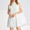 thumbnail image 1 of Mini Vestido Vestido corto de algodón para mujer, chaleco informal, vestido floral, Vestidos femeninos (blanco XXXL) Cgtredaw para Mujer Blanco T XXL, 1 of 9