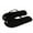 Black, variant on Aueoeo Womens Summer Flat Flip Flops Beach Sandals Arch Support Thong Sandals Non-Slip Shoes