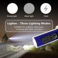 thumbnail image 2 of YOZWOO Plasma Electric Lighter - USB Rechargeable, Double Arc, Windproof, Flameless, Transparent, Waterproof, LED Power Display for Outdoor Adventure (Blue), 2 of 8