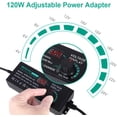 thumbnail image 2 of ORUYROP Alimentation Universelle 120W Réglable DC 3V - Adaptateur AC/DC à Commutation Variable 24V 100V-240V AC vers DC 24V 5A Convertisseur avec 14 Pointes & Convertisseur de Polarité-5000ma Max, 2 of 7