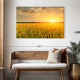 thumbnail image 3 of Elephant Stock Sunset Field Wall Art - Horizontal Canvas Wall Art - Living Room Wall Decor - Nature Canvas - Gray And Orange Decor - 48" x 32", 3 of 8
