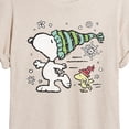 thumbnail image 3 of Peanuts - Snoopy Woodstock Skate - Women's Oversized T-Shirt, 3 of 6
