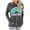 Green, variant on Women Good Vibes Blouse Hoodies Long Sleeve Casual Graphic Tee Shirt Sweaters