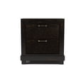 thumbnail image 4 of Furniture of America Moso Contemporary Espresso Wood 2-Drawer Nightstand by, 4 of 5