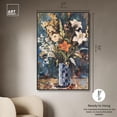 thumbnail image 5 of Blue Floral Vase Canvas Floral Vase Wall Art by Art Remedy, Black Frame, 36" x 54", 5 of 7