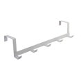 thumbnail image 1 of 5 Hooks Over The Door Hanger Hook Storage Holder Towel Clothes Hanging Rack, 1 of 3