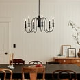 thumbnail image 6 of 52470BK Kichler Lighting Karthe - 6 Light Medium Chandelier In Homestead Style-15.5 Inches Tall and 28.75 Inches Wide-Black Finish    -Traditional, 6 of 11