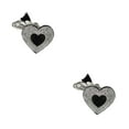 thumbnail image 1 of Langgg Keyring Keyholder DIY Small Decorative Purse Pendent Multipurpose Sweet Gift Workmanship Bag Decor Heart Keychain Black/White 2Set, 1 of 6
