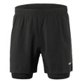 thumbnail image 3 of Pantalones cortos de running 2 en 1 para hombre, secado rápido, transpirables, activos Arsuxeo Pantalones cortos deportivos, 3 of 7