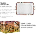 thumbnail image 3 of FREEAMG Halloween Woods Spooky Tree Pumpkins Storage Bin for Toy Storage Basket Dirty Clothes Sundries Office Home Closet Organizer Waterproof Laundry Basket, 1 PCS, 3 of 7