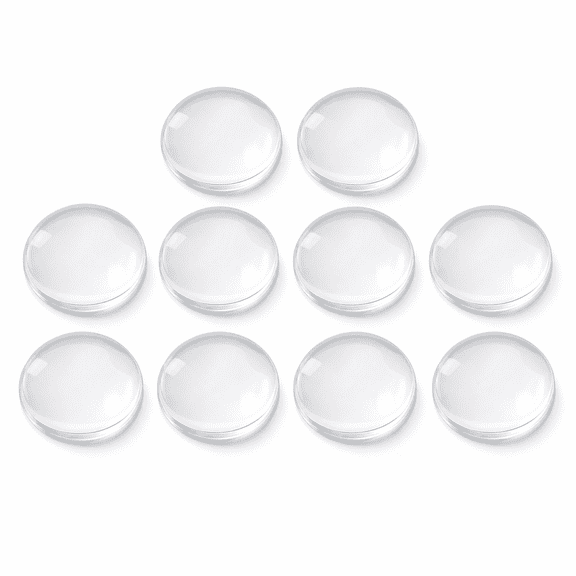 10-Pack White Silicone Door Knob Wall Protectors, Self-Adhesive, Prevent Wall Damage, Easy to Clean