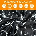 thumbnail image 3 of Halloween Gothic Skeleton Throw Blanket 50x60 Inch Spooky Goth Skull Blankets Soft Lightweight Blanket for Halloween Home Decor Gifts, 3 of 6