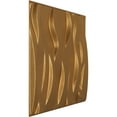 thumbnail image 2 of Ekena Millwork 19 5/8"W x 19 5/8"H Riverbank EnduraWall Decorative 3D Wall Panel, Bright Coat Gold (Covers 2.67 Sq. Ft.), 2 of 6