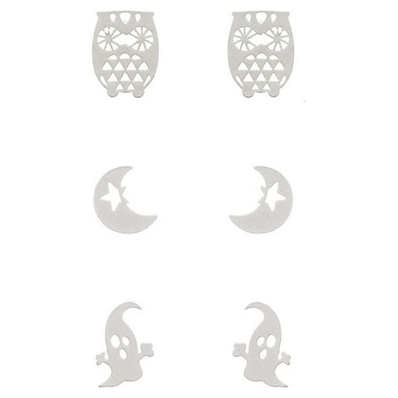 Halloween Ghost, Owl Earring Set