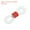 Red, variant on Uxcell Eyeglass Chain Connector Adjustable Anti Slip Rubber Strap Holder Chain End Loop White Green 50 Pack